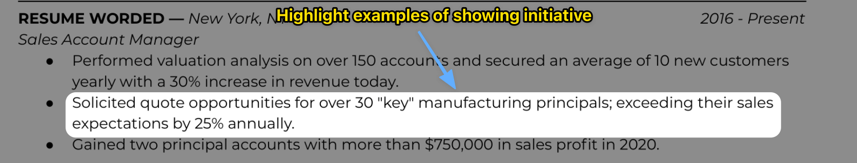 Highlight successful process improvement initiatives - Revenue Cycle Director CV
